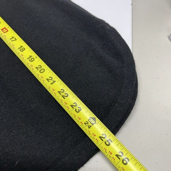 Cynthia Rowley Cashmere Turtleneck Sweater Medium Black Capsule Boho round Hem - Picture 8 of 10